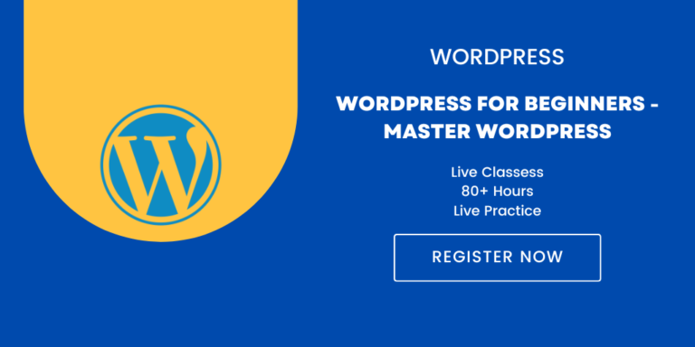 WordPress for Beginners – Master WordPress